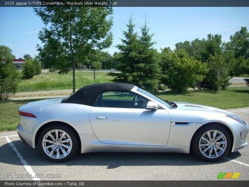 Rhodium Silver Metallic / Jet 2015 Jaguar F-TYPE Convertible