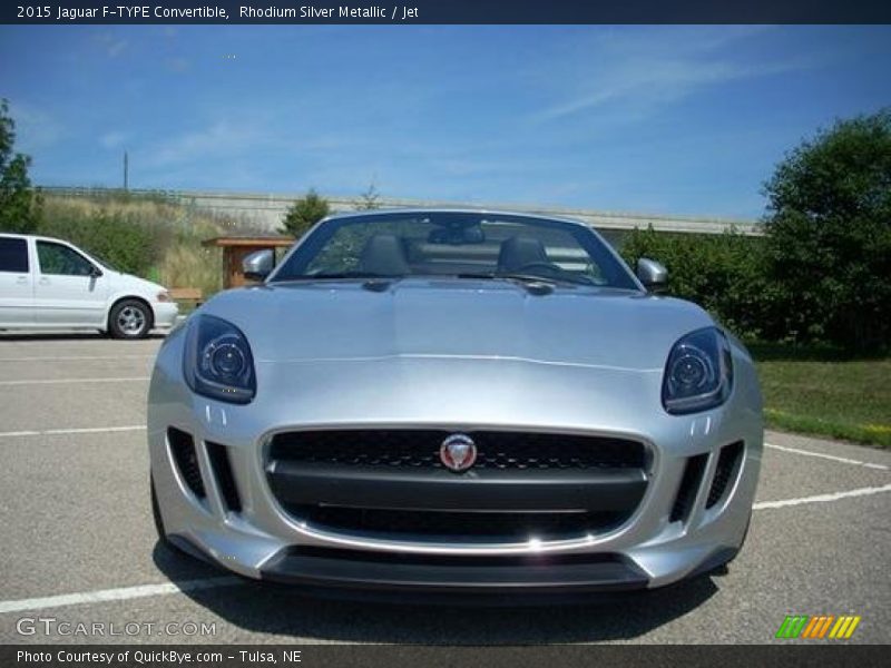 Rhodium Silver Metallic / Jet 2015 Jaguar F-TYPE Convertible