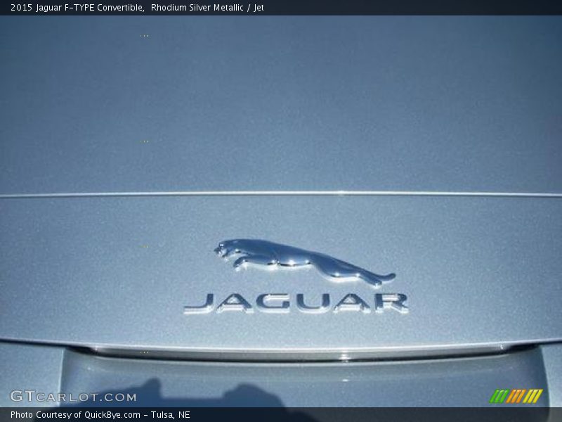 Rhodium Silver Metallic / Jet 2015 Jaguar F-TYPE Convertible