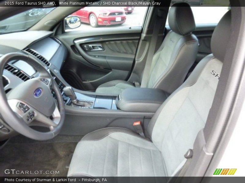 Front Seat of 2015 Taurus SHO AWD