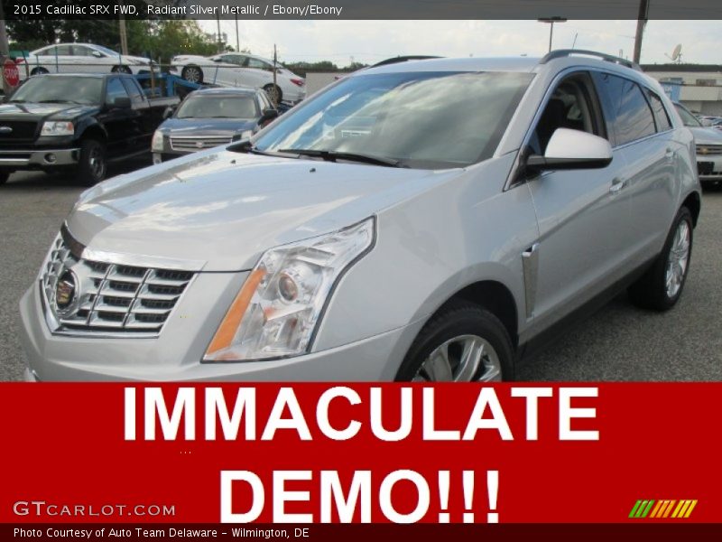 Radiant Silver Metallic / Ebony/Ebony 2015 Cadillac SRX FWD
