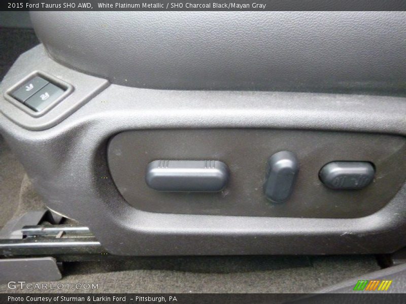White Platinum Metallic / SHO Charcoal Black/Mayan Gray 2015 Ford Taurus SHO AWD