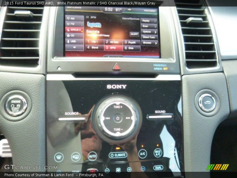 Controls of 2015 Taurus SHO AWD