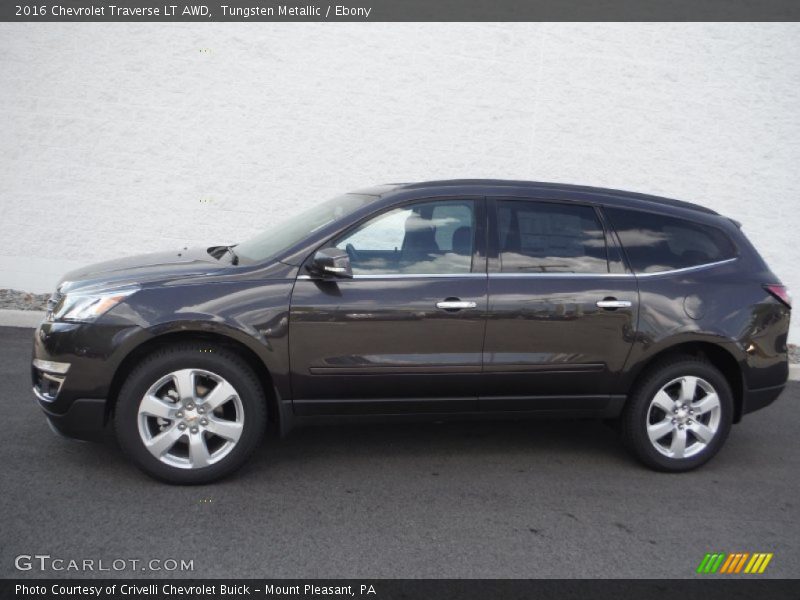 Tungsten Metallic / Ebony 2016 Chevrolet Traverse LT AWD