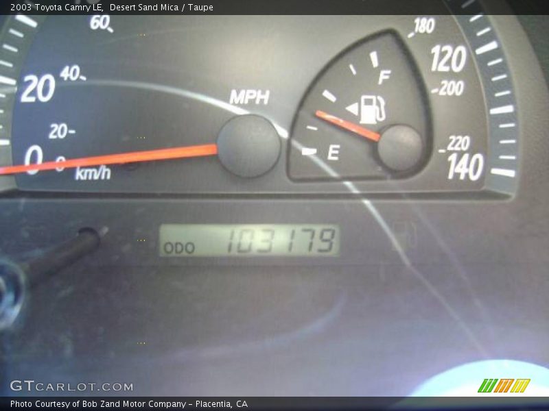 Desert Sand Mica / Taupe 2003 Toyota Camry LE