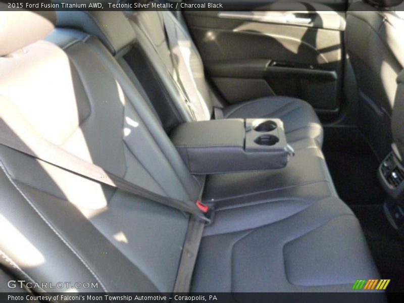 Tectonic Silver Metallic / Charcoal Black 2015 Ford Fusion Titanium AWD