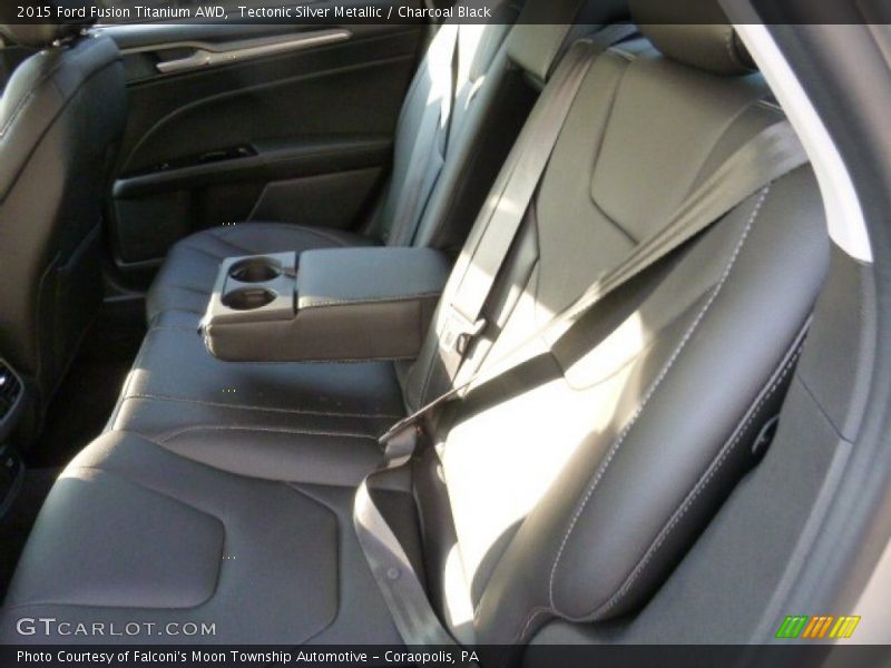 Tectonic Silver Metallic / Charcoal Black 2015 Ford Fusion Titanium AWD