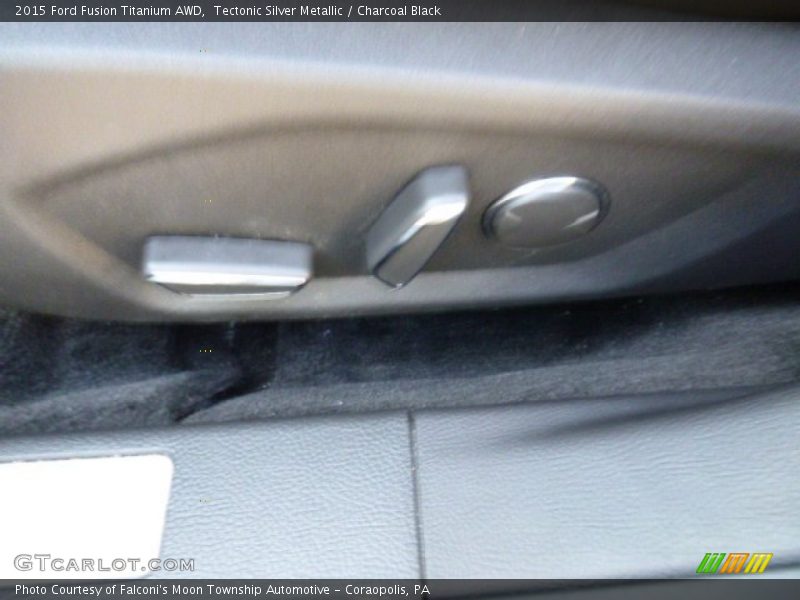Tectonic Silver Metallic / Charcoal Black 2015 Ford Fusion Titanium AWD