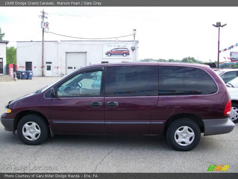 Maroon Pearl / Slate Gray 1998 Dodge Grand Caravan