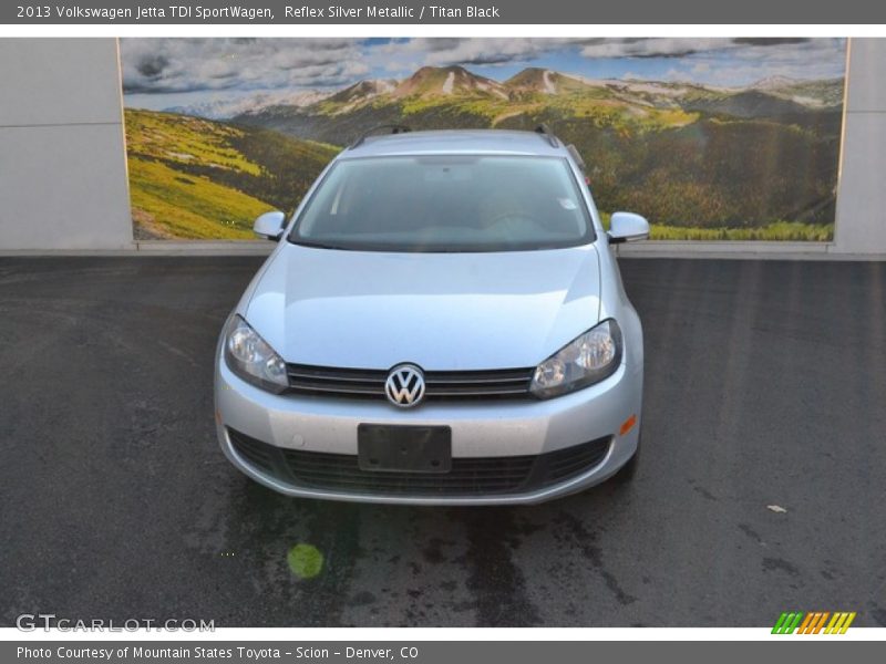 Reflex Silver Metallic / Titan Black 2013 Volkswagen Jetta TDI SportWagen