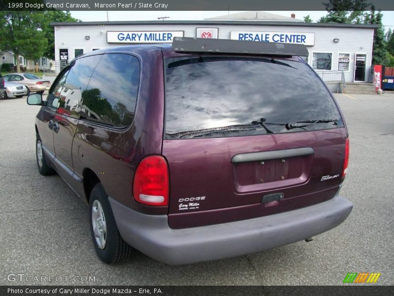 Maroon Pearl / Slate Gray 1998 Dodge Grand Caravan