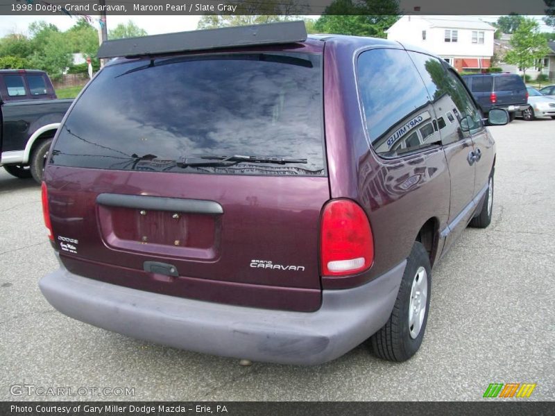 Maroon Pearl / Slate Gray 1998 Dodge Grand Caravan