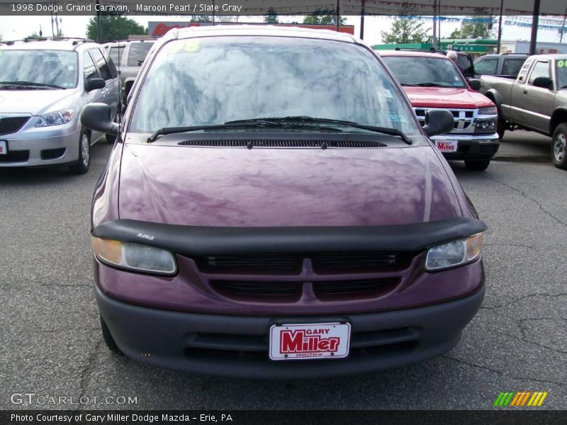 Maroon Pearl / Slate Gray 1998 Dodge Grand Caravan