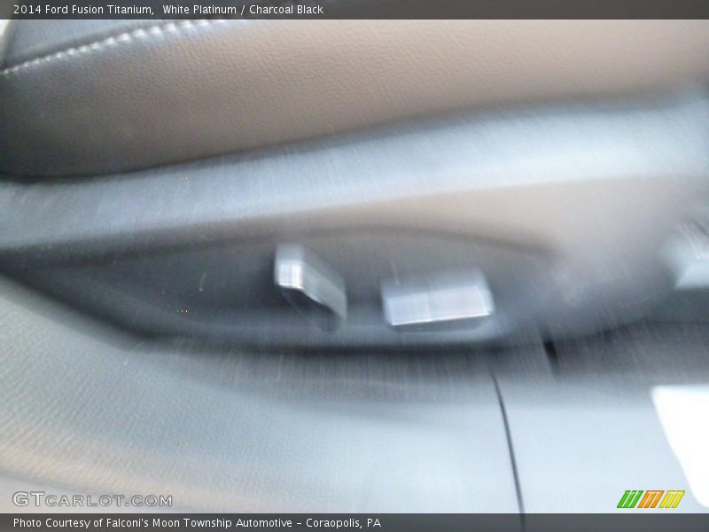 White Platinum / Charcoal Black 2014 Ford Fusion Titanium