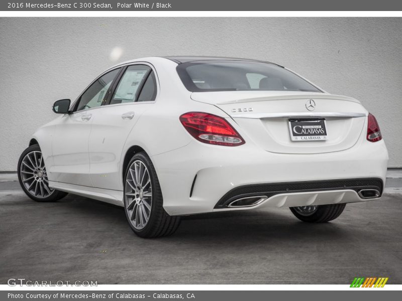 Polar White / Black 2016 Mercedes-Benz C 300 Sedan