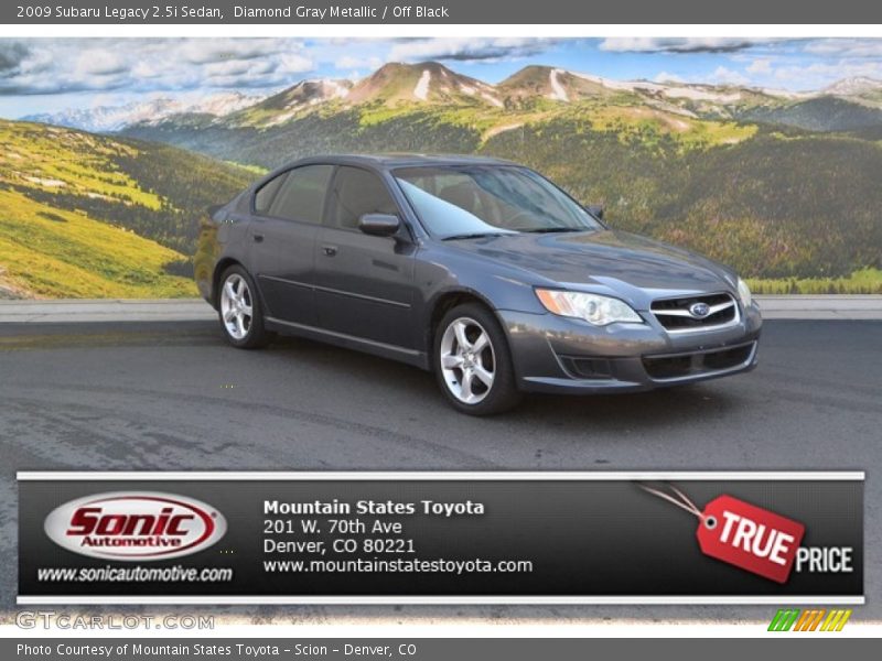 Diamond Gray Metallic / Off Black 2009 Subaru Legacy 2.5i Sedan