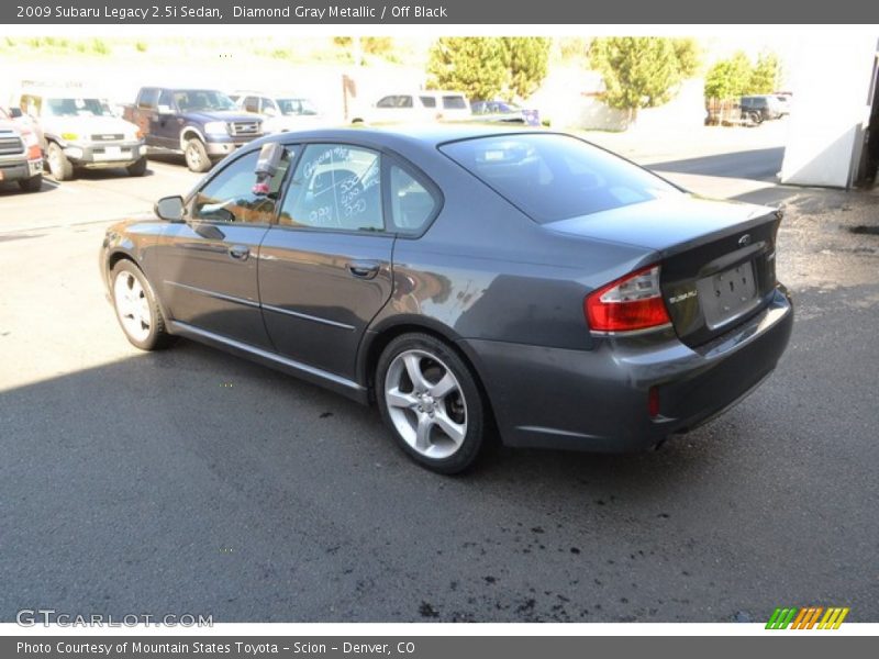 Diamond Gray Metallic / Off Black 2009 Subaru Legacy 2.5i Sedan