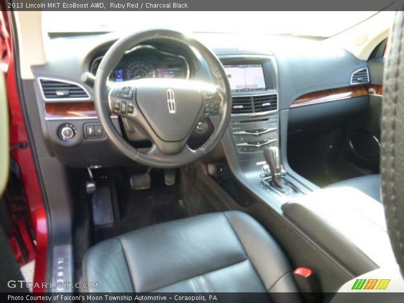Ruby Red / Charcoal Black 2013 Lincoln MKT EcoBoost AWD