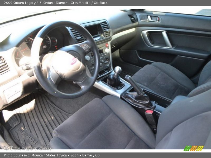 Diamond Gray Metallic / Off Black 2009 Subaru Legacy 2.5i Sedan