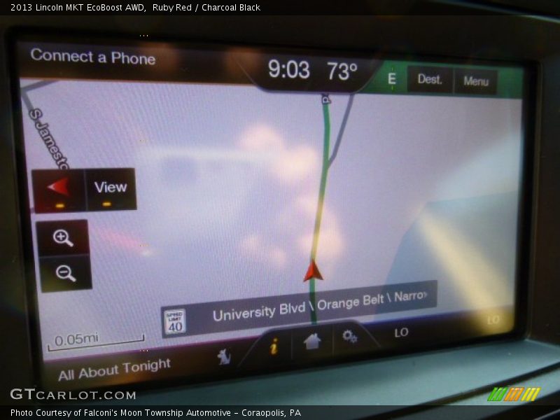Ruby Red / Charcoal Black 2013 Lincoln MKT EcoBoost AWD