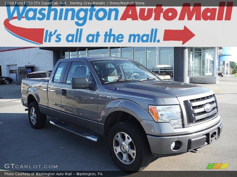 Sterling Grey Metallic / Stone/Medium Stone 2009 Ford F150 STX SuperCab 4x4