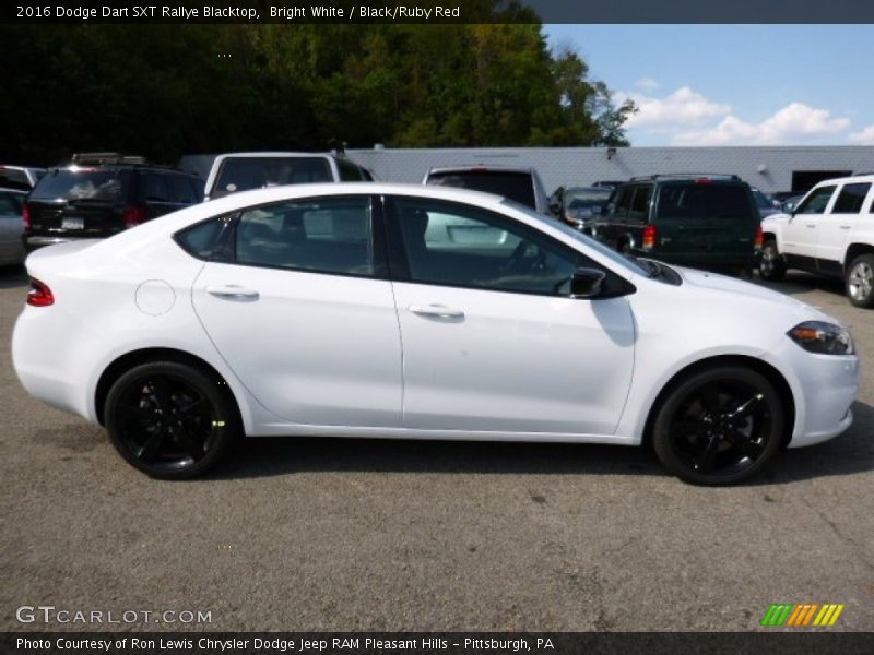 Bright White / Black/Ruby Red 2016 Dodge Dart SXT Rallye Blacktop