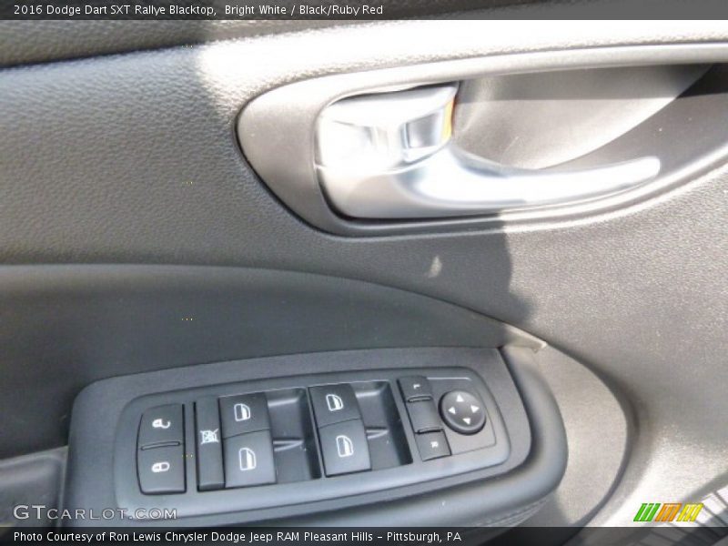 Bright White / Black/Ruby Red 2016 Dodge Dart SXT Rallye Blacktop