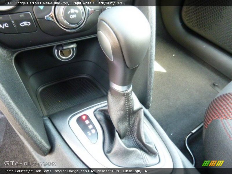 Bright White / Black/Ruby Red 2016 Dodge Dart SXT Rallye Blacktop