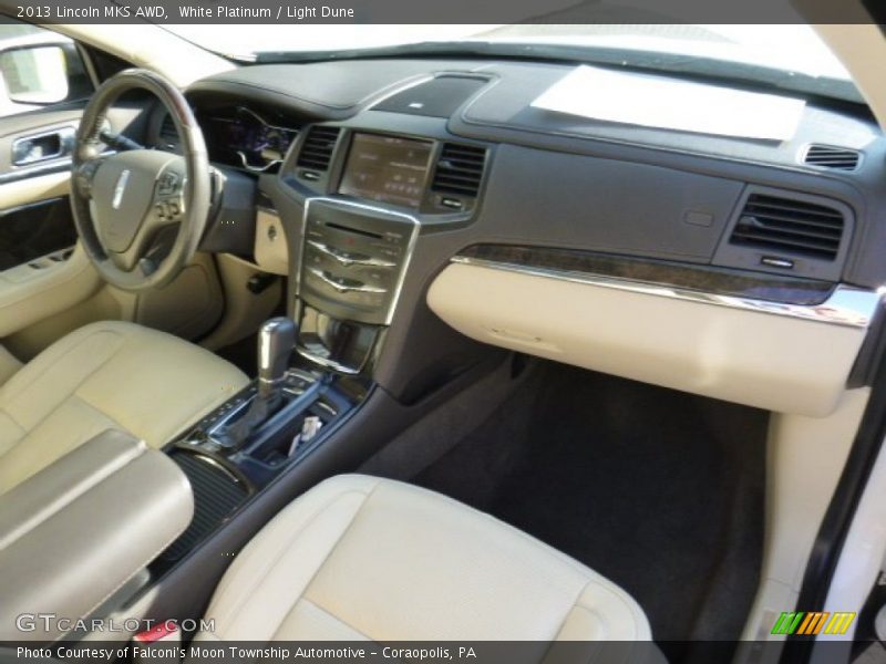 White Platinum / Light Dune 2013 Lincoln MKS AWD