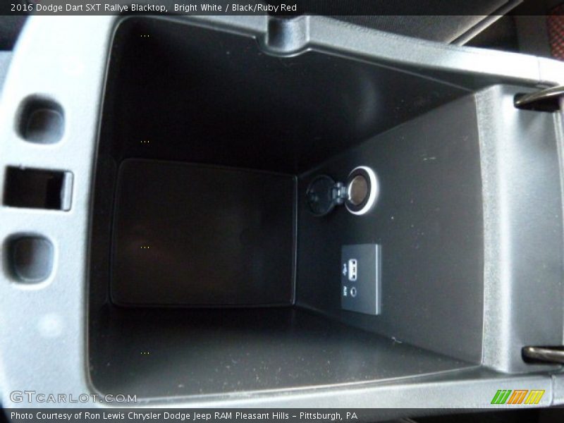 Bright White / Black/Ruby Red 2016 Dodge Dart SXT Rallye Blacktop