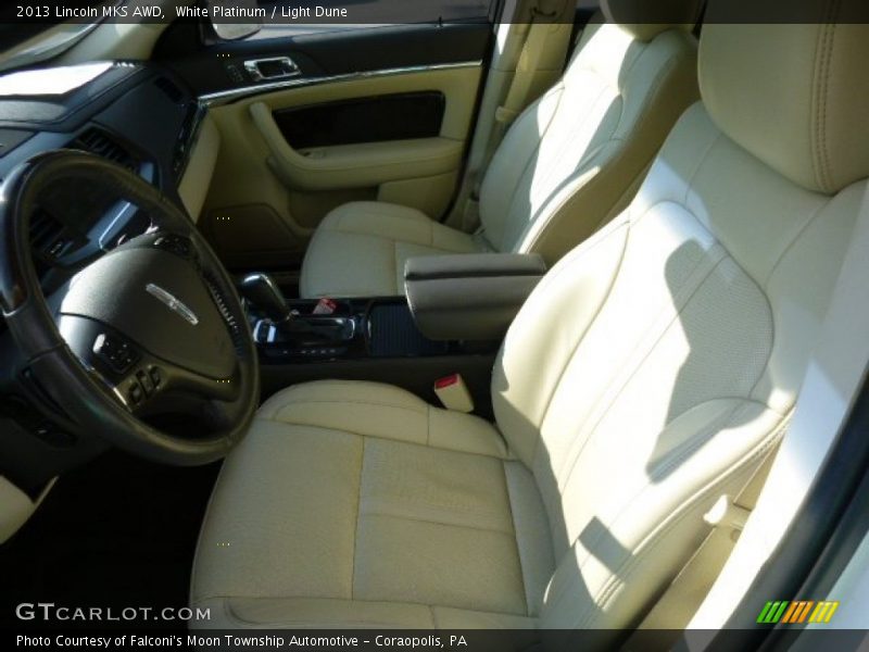 White Platinum / Light Dune 2013 Lincoln MKS AWD