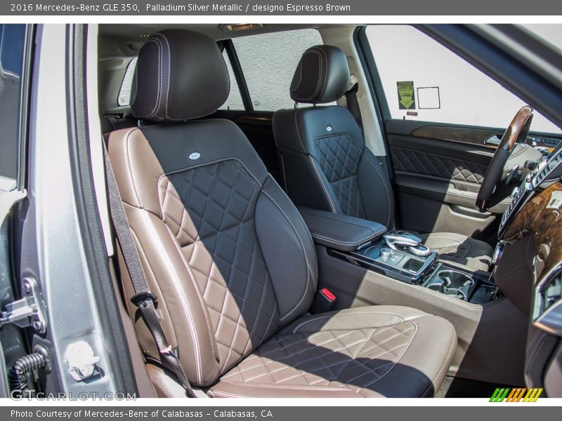  2016 GLE 350 designo Espresso Brown Interior