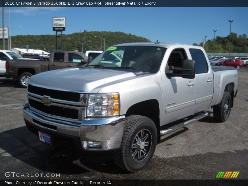 Sheer Silver Metallic / Ebony 2010 Chevrolet Silverado 2500HD LTZ Crew Cab 4x4