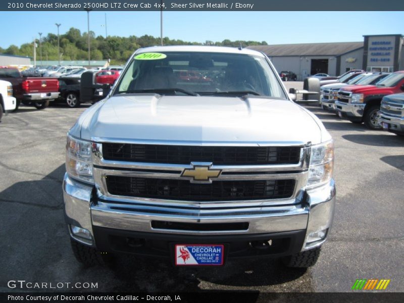 Sheer Silver Metallic / Ebony 2010 Chevrolet Silverado 2500HD LTZ Crew Cab 4x4