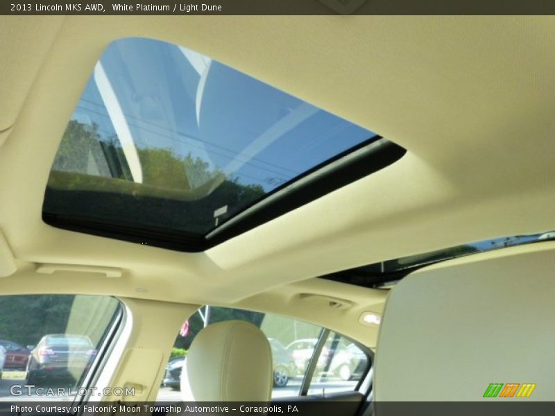 White Platinum / Light Dune 2013 Lincoln MKS AWD