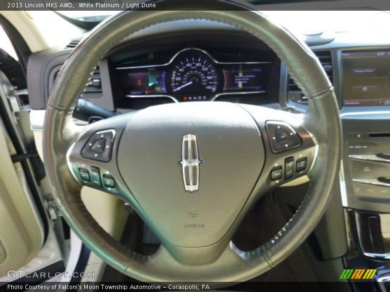 White Platinum / Light Dune 2013 Lincoln MKS AWD
