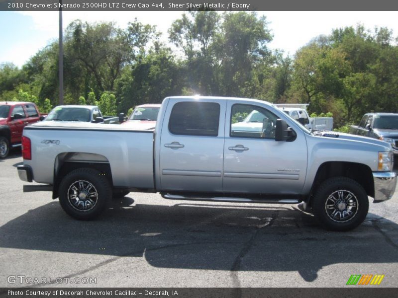 Sheer Silver Metallic / Ebony 2010 Chevrolet Silverado 2500HD LTZ Crew Cab 4x4