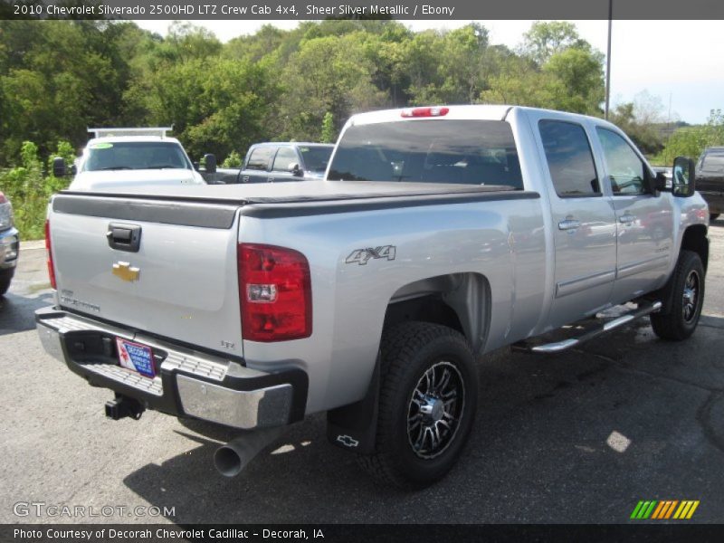 Sheer Silver Metallic / Ebony 2010 Chevrolet Silverado 2500HD LTZ Crew Cab 4x4