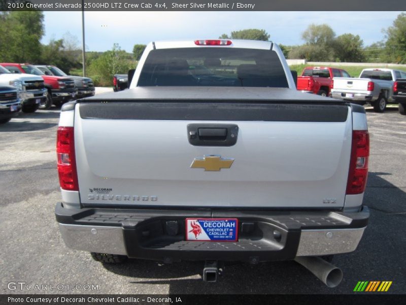 Sheer Silver Metallic / Ebony 2010 Chevrolet Silverado 2500HD LTZ Crew Cab 4x4