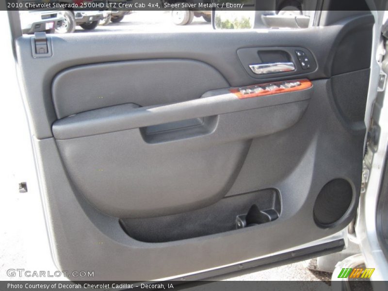Sheer Silver Metallic / Ebony 2010 Chevrolet Silverado 2500HD LTZ Crew Cab 4x4