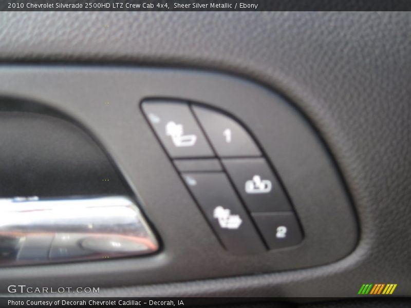 Sheer Silver Metallic / Ebony 2010 Chevrolet Silverado 2500HD LTZ Crew Cab 4x4
