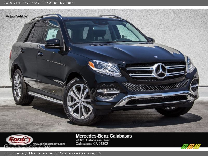 Black / Black 2016 Mercedes-Benz GLE 350