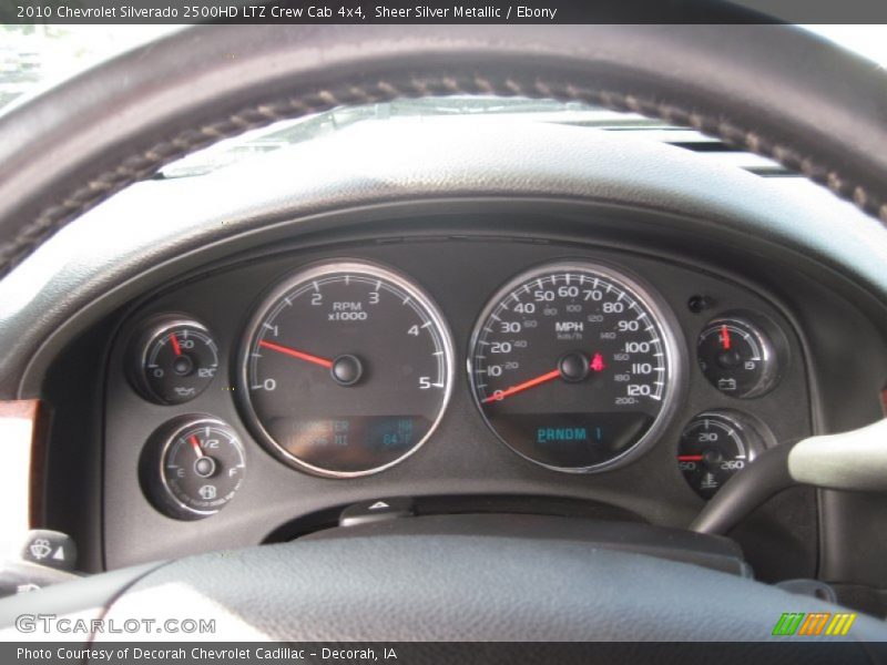 Sheer Silver Metallic / Ebony 2010 Chevrolet Silverado 2500HD LTZ Crew Cab 4x4
