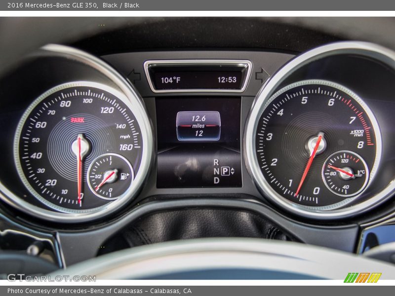 Black / Black 2016 Mercedes-Benz GLE 350
