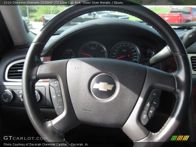 Sheer Silver Metallic / Ebony 2010 Chevrolet Silverado 2500HD LTZ Crew Cab 4x4