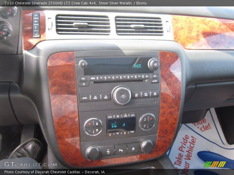 Sheer Silver Metallic / Ebony 2010 Chevrolet Silverado 2500HD LTZ Crew Cab 4x4