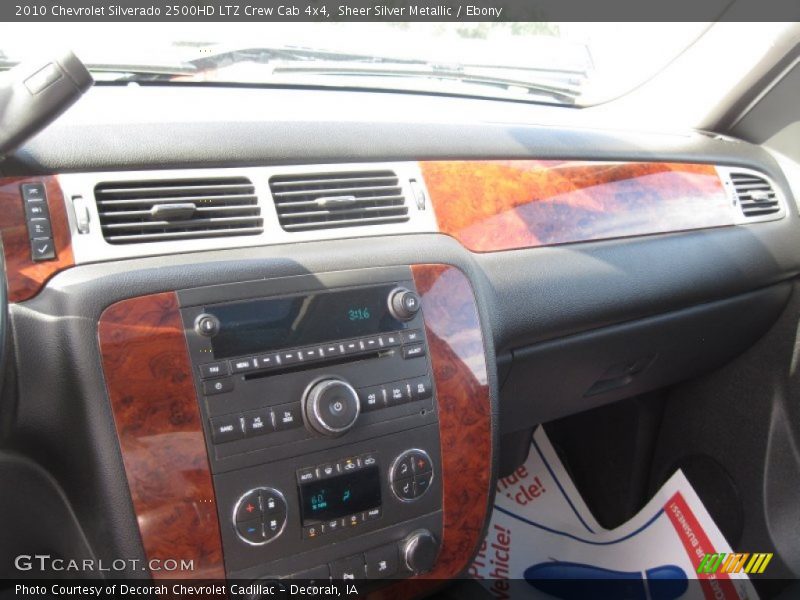 Sheer Silver Metallic / Ebony 2010 Chevrolet Silverado 2500HD LTZ Crew Cab 4x4