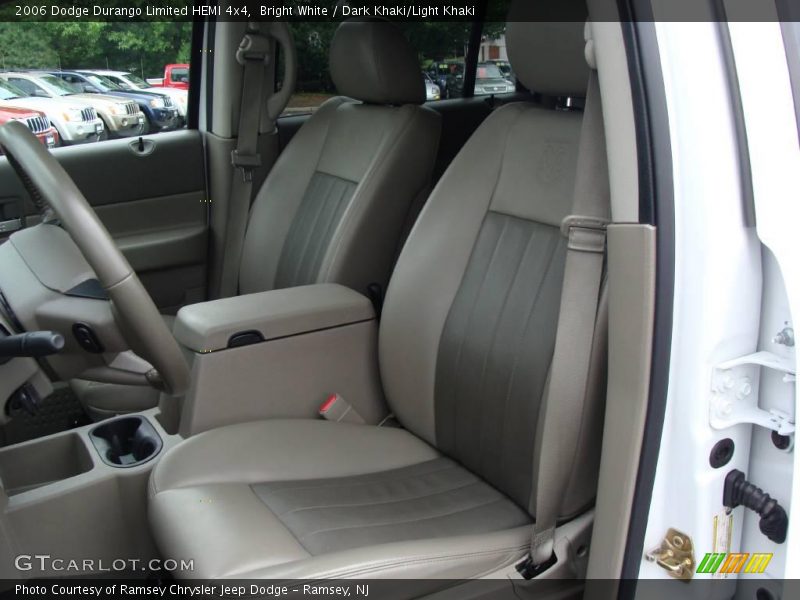 Bright White / Dark Khaki/Light Khaki 2006 Dodge Durango Limited HEMI 4x4