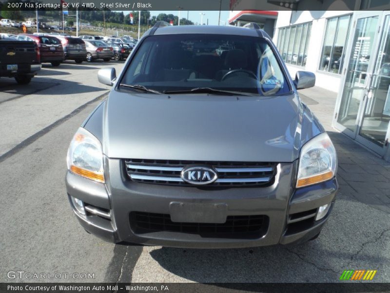 Steel Silver / Black 2007 Kia Sportage EX V6 4WD