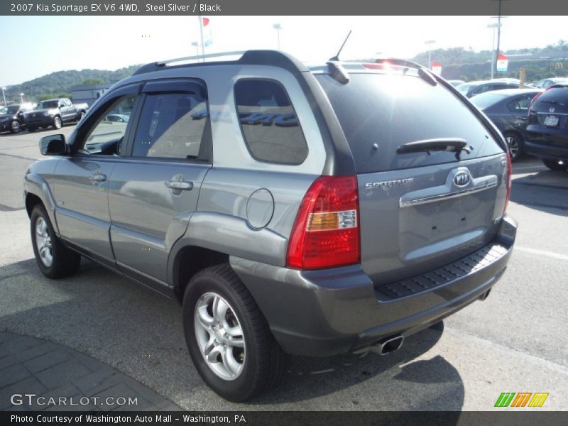 Steel Silver / Black 2007 Kia Sportage EX V6 4WD